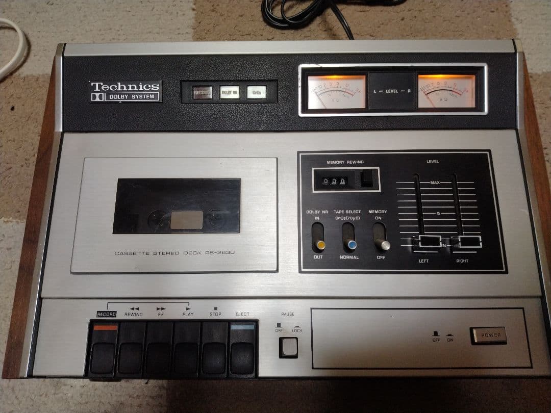 レア機! 軽整備済 Technics テクニクス RS-263U カセットデッキ