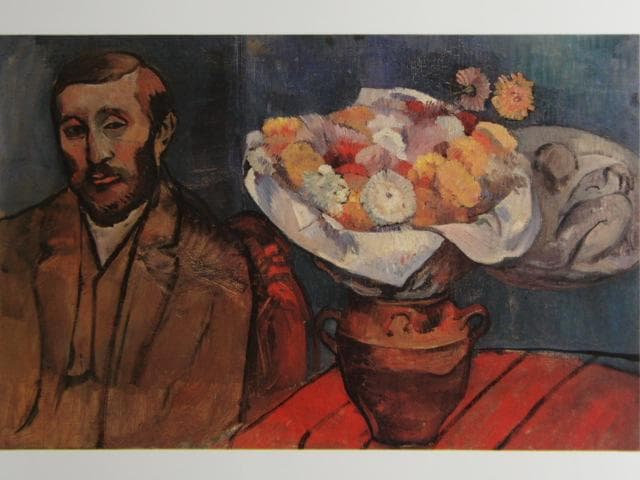 ポール・ゴーギャン、スレヴィンスキーの肖像、希少な画集より