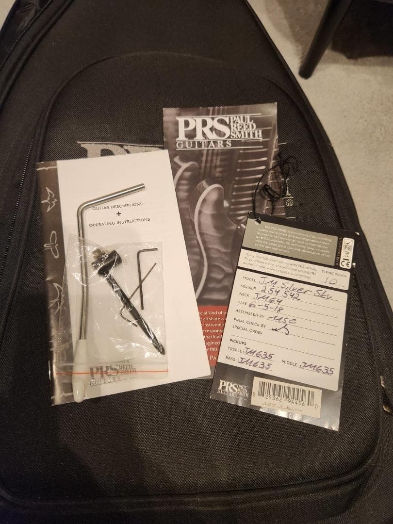 美品 PRS John Mayer Silver Sky Onyx