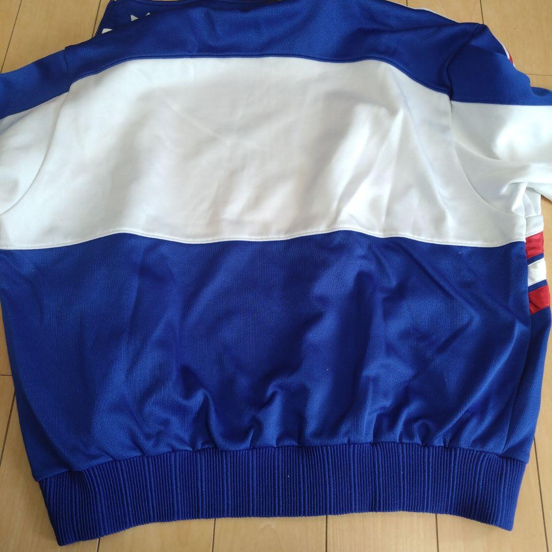 90年代adidas ジャージ ジャケット 青/白/赤トリコロールジャケット