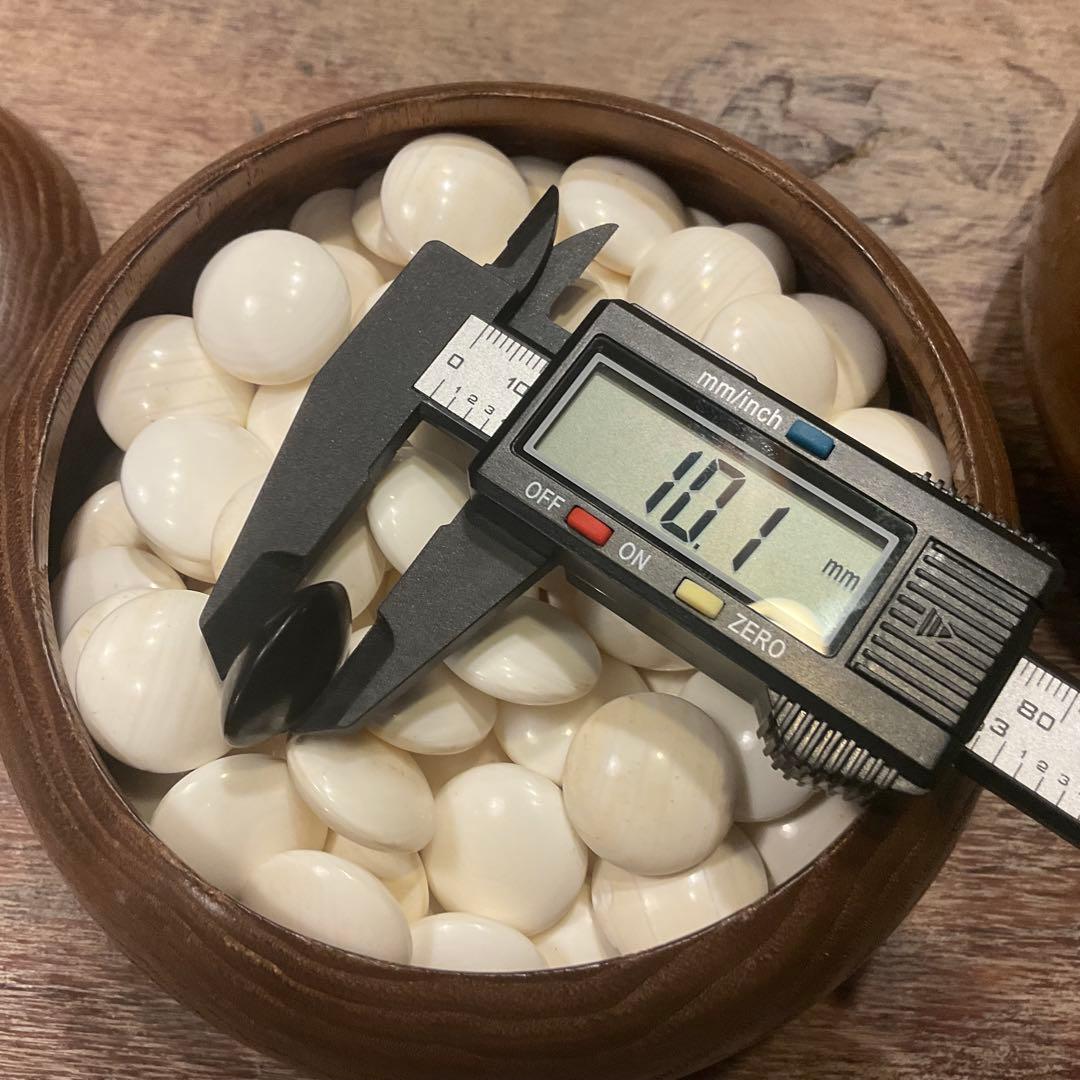 う*ぎ様 美品！高級 碁石 蛤 那智黒 35号 特大 碁笥