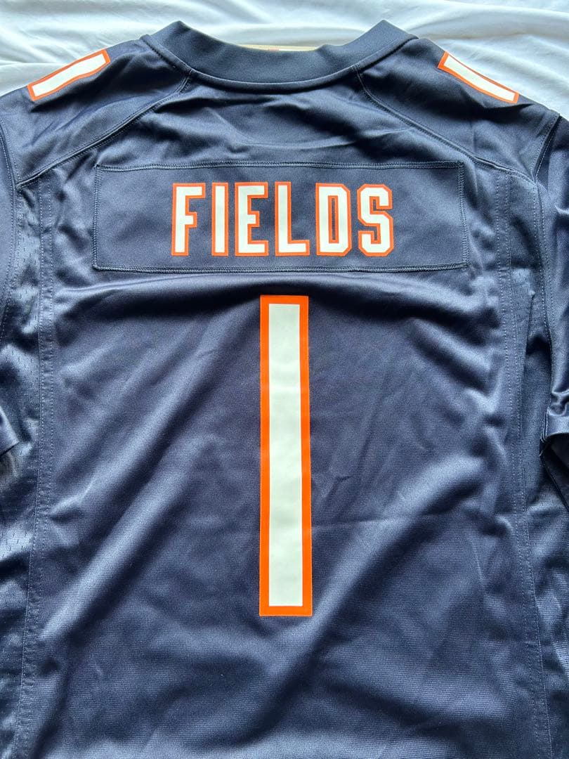 値下げ 新品未使用 NFL L ベアーズ ジャスティンフィールズ ゲームジャージ