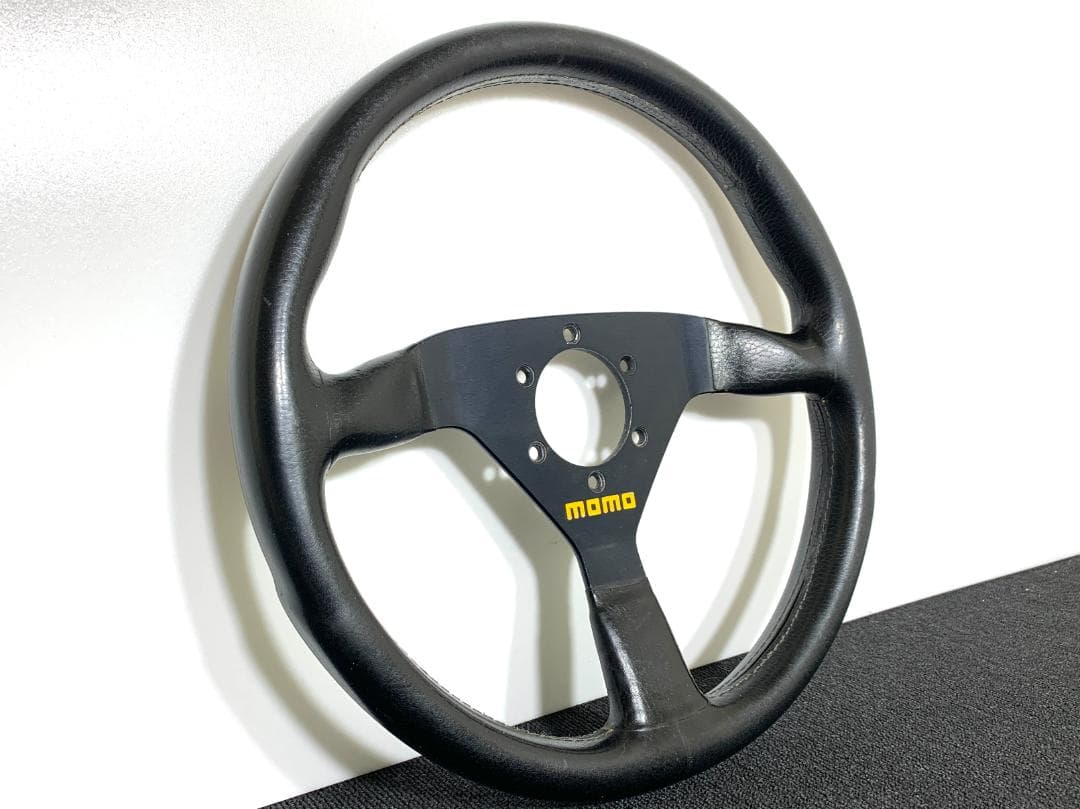 モモ ヴェローチェ レザーステアリング 34パイ 1993年製 希少モデル