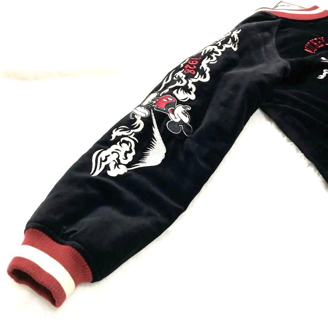 【良品✨】Disney ミッキー スカジャン Mサイズ　リバーシブル　ディズニー