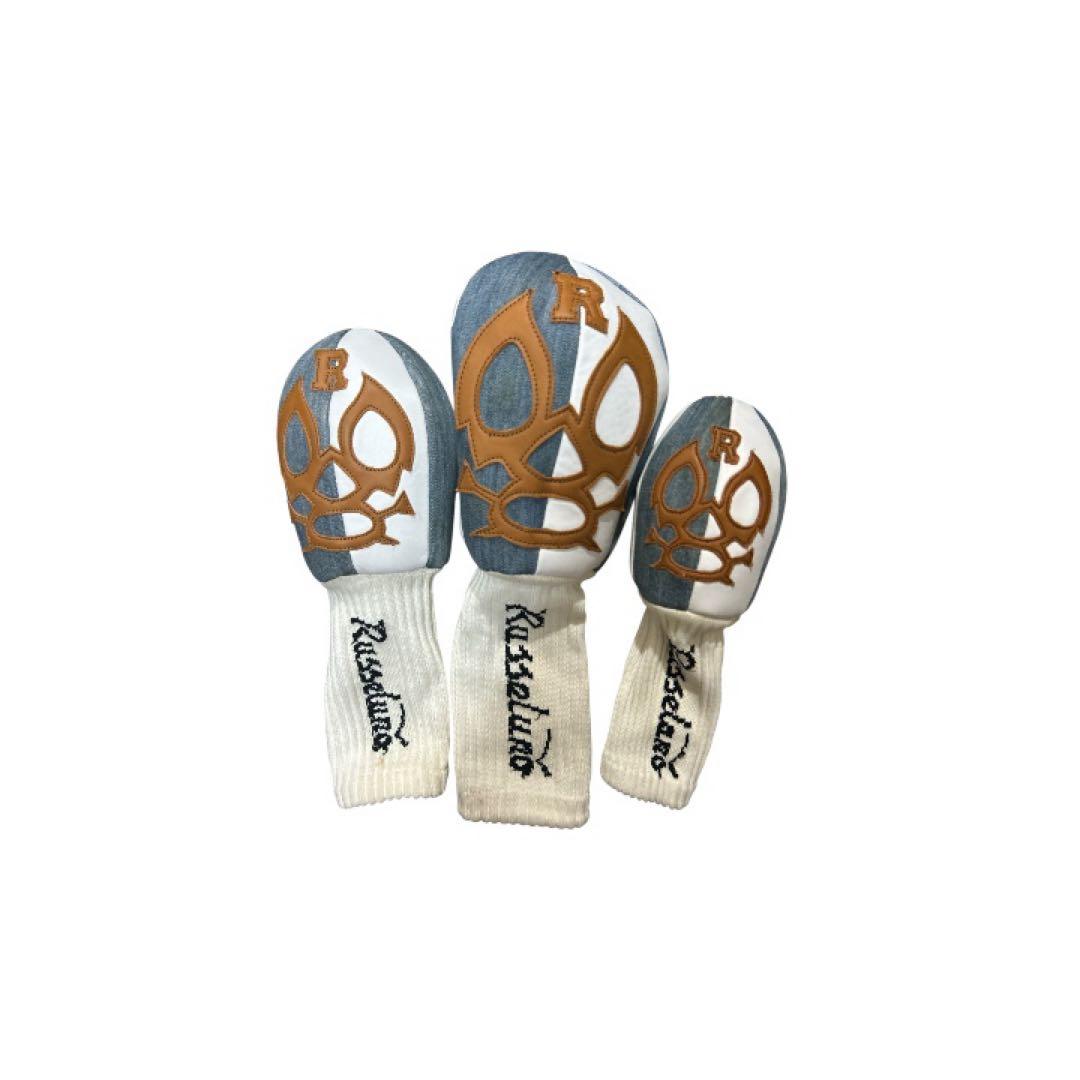 Russeluno NEO CLASSIC キャディーバック、ヘッドカバー3個