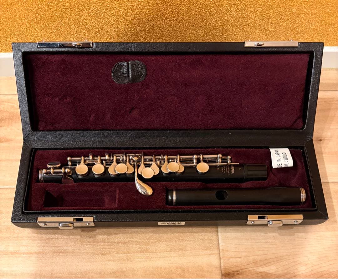 YAMAHA ピッコロ　YPC62本体 黒ケース付き(フィンダ頭部管付き)