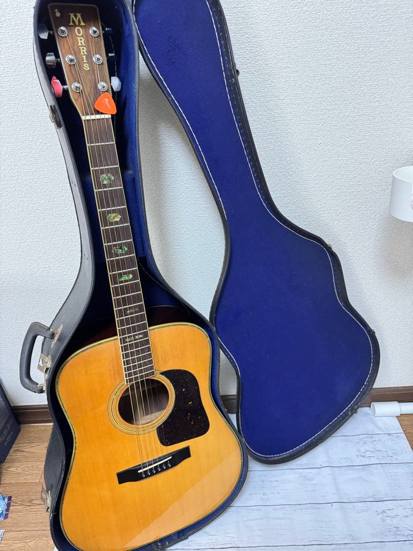 Morris W-40 アコースティックギター ハードケース付 レトロ モーリス