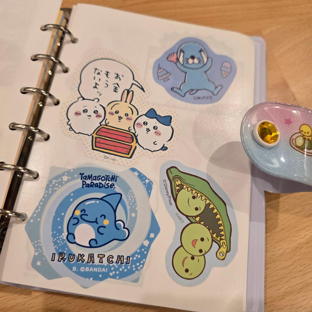 シール帳完成品、使いかけシール詰め合わせセット