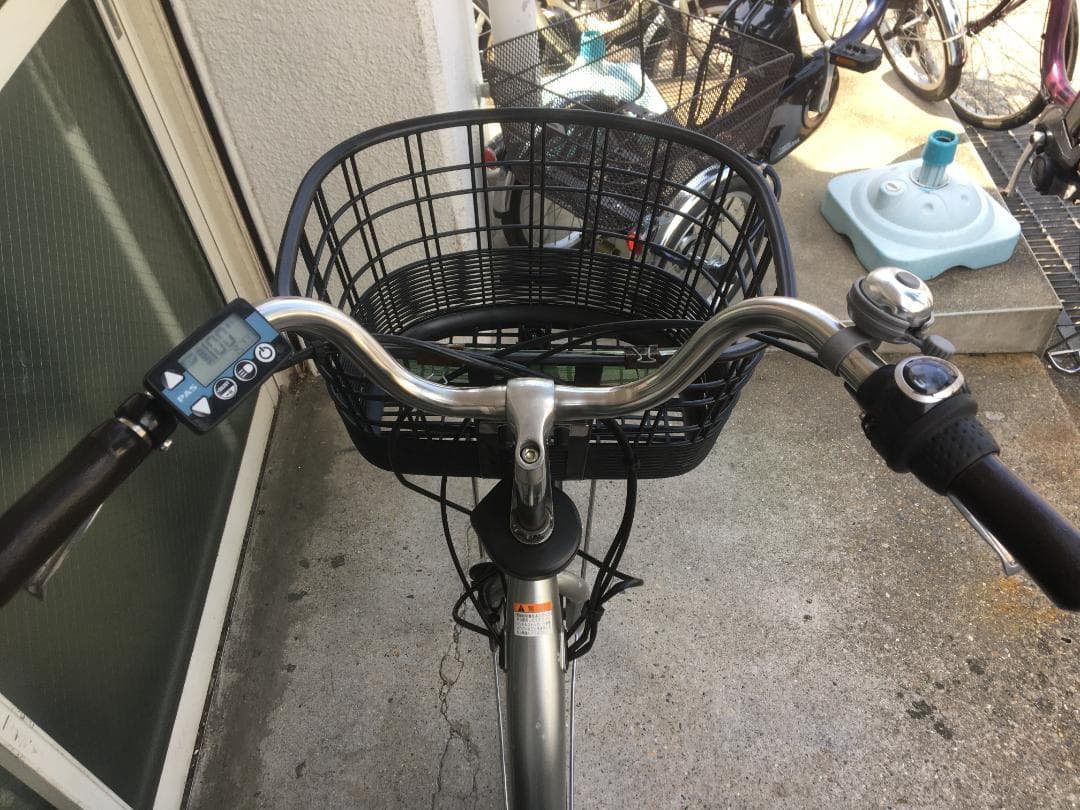 地域限定送料無料　パス　ウィズ　12,3AH　シルバー　神戸市　電動自転車