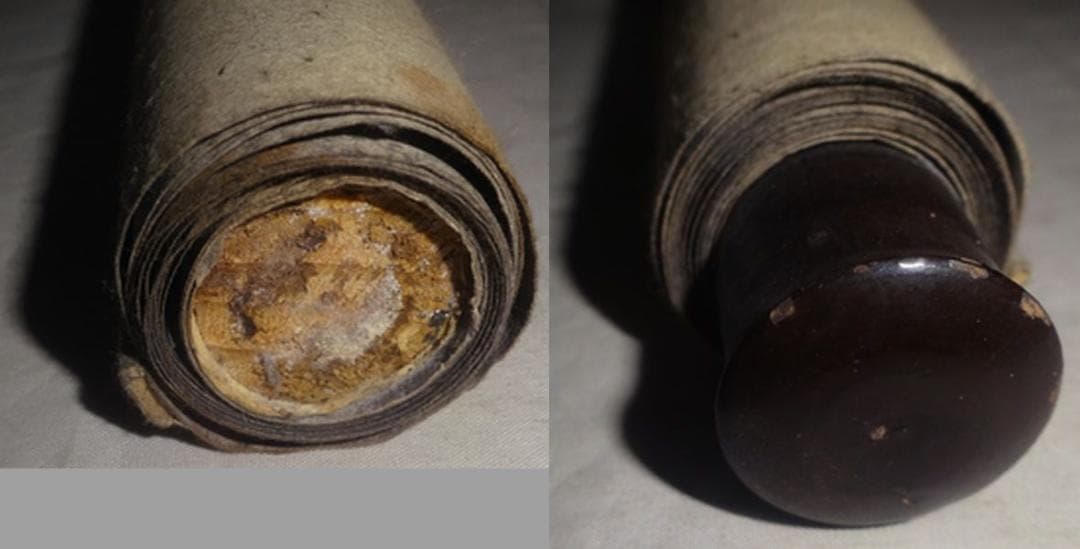 アンティーク 大峯山寺 大峯役行者 役行者 前鬼 後鬼 鬼 紙本 肉筆 掛軸