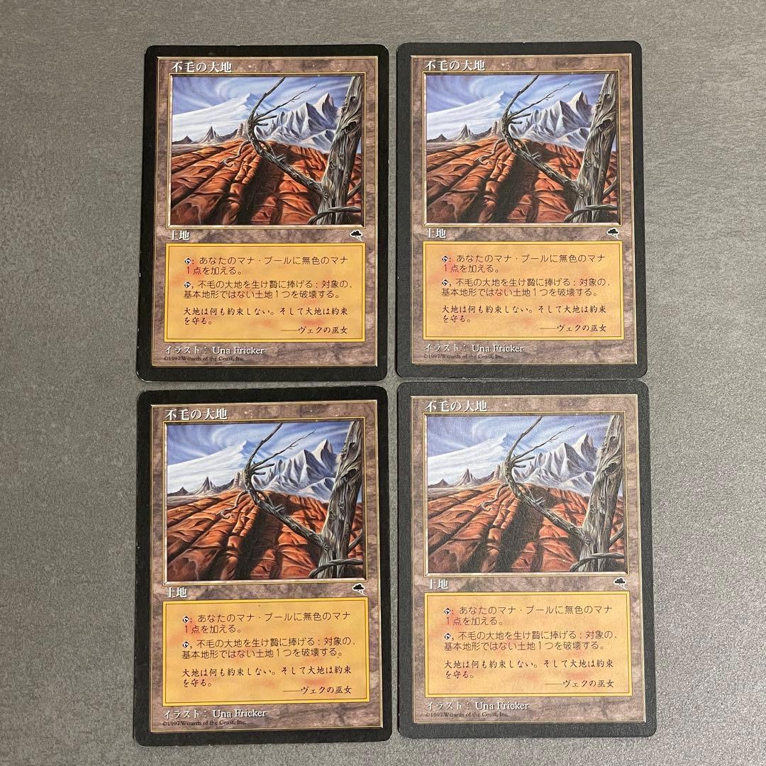 MTG 不毛の大地 日本語 4枚セット
