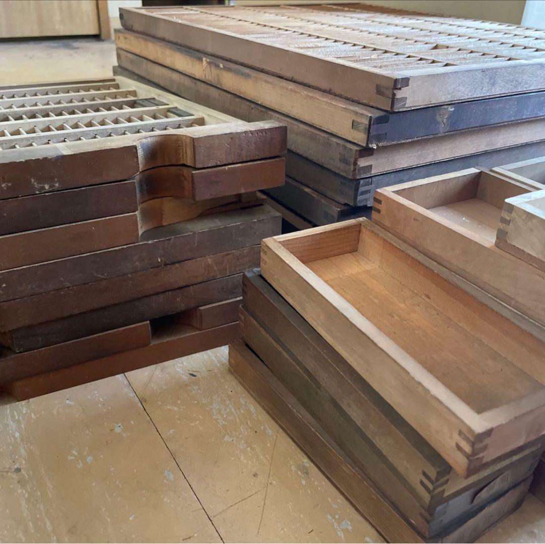 【ゲリラセット】活版印刷所から出た木のもの　色々　50個くらい-5【活版印刷】