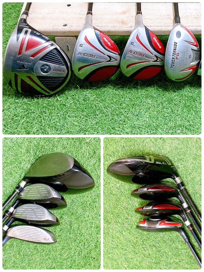 K1 ブリヂストン　初心者オススメ　ゴルフクラブ　メンズセット　右利き　13本