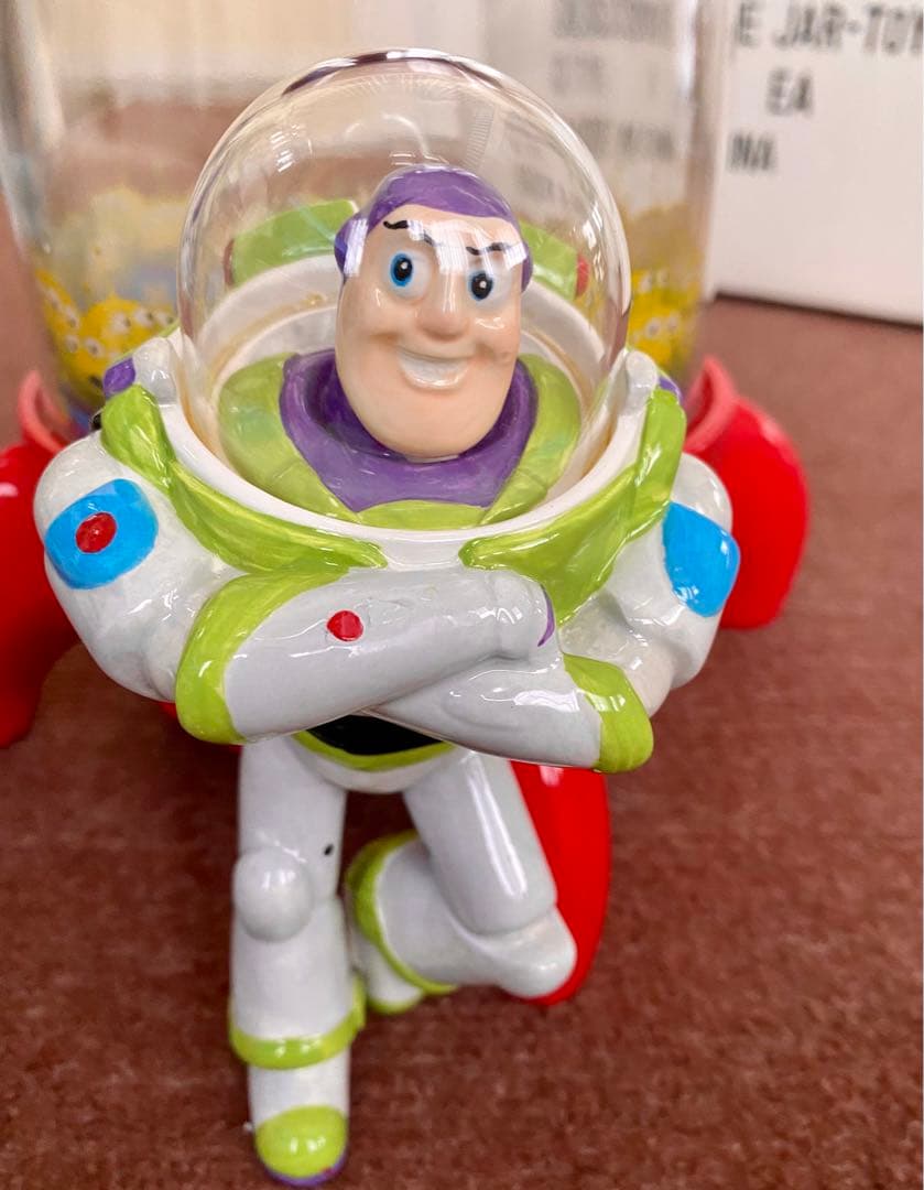 アンティーク ディズニー トイストーリー バズライトイヤー 陶器製クッキージャー