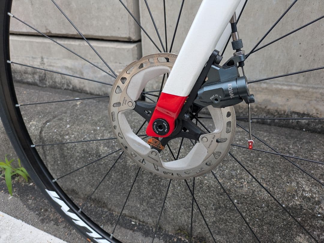 ロードバイクELVES VANTAR ディスク　ロードバイク ホワイト/レッド