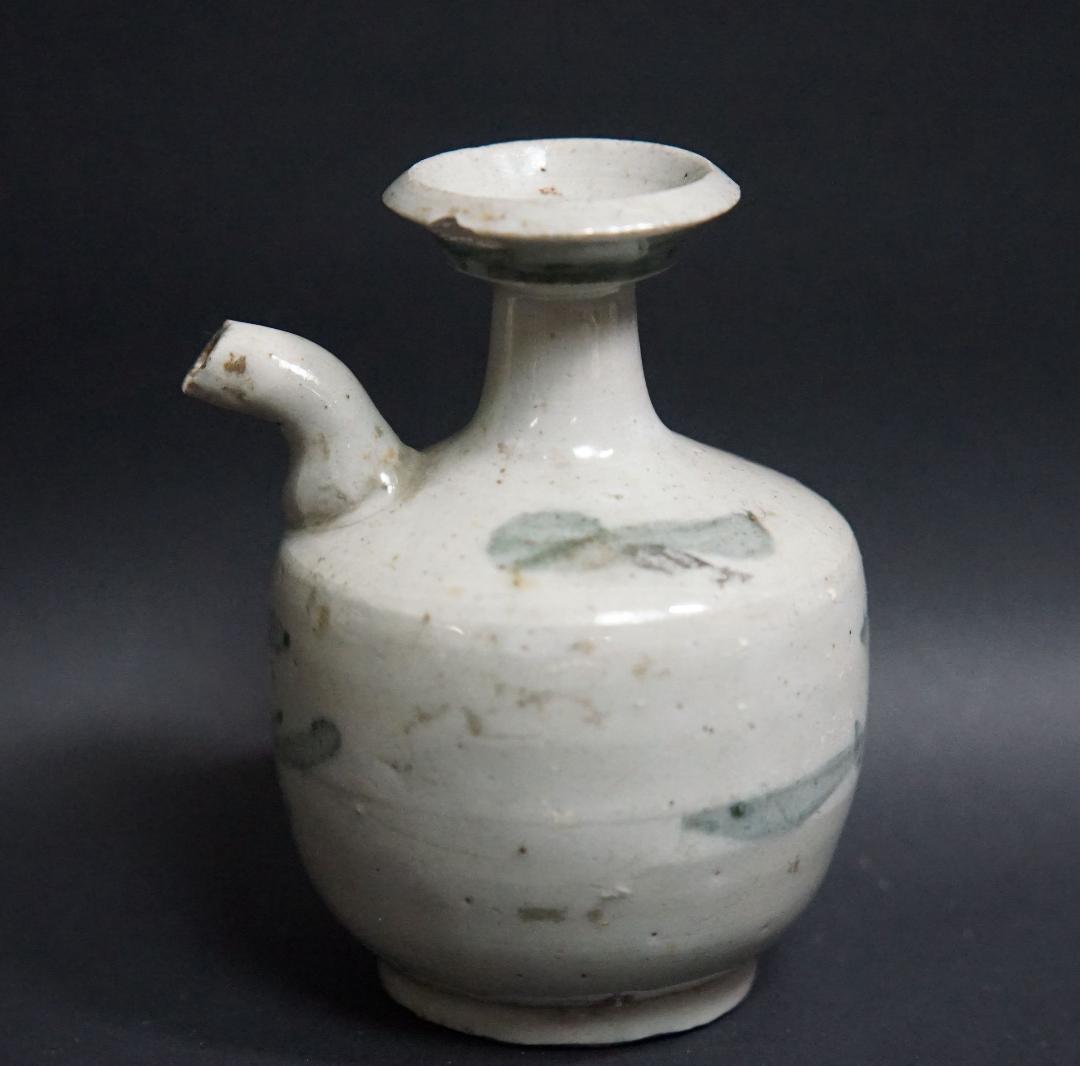 明時代 古染付水注 浄瓶★時代物★