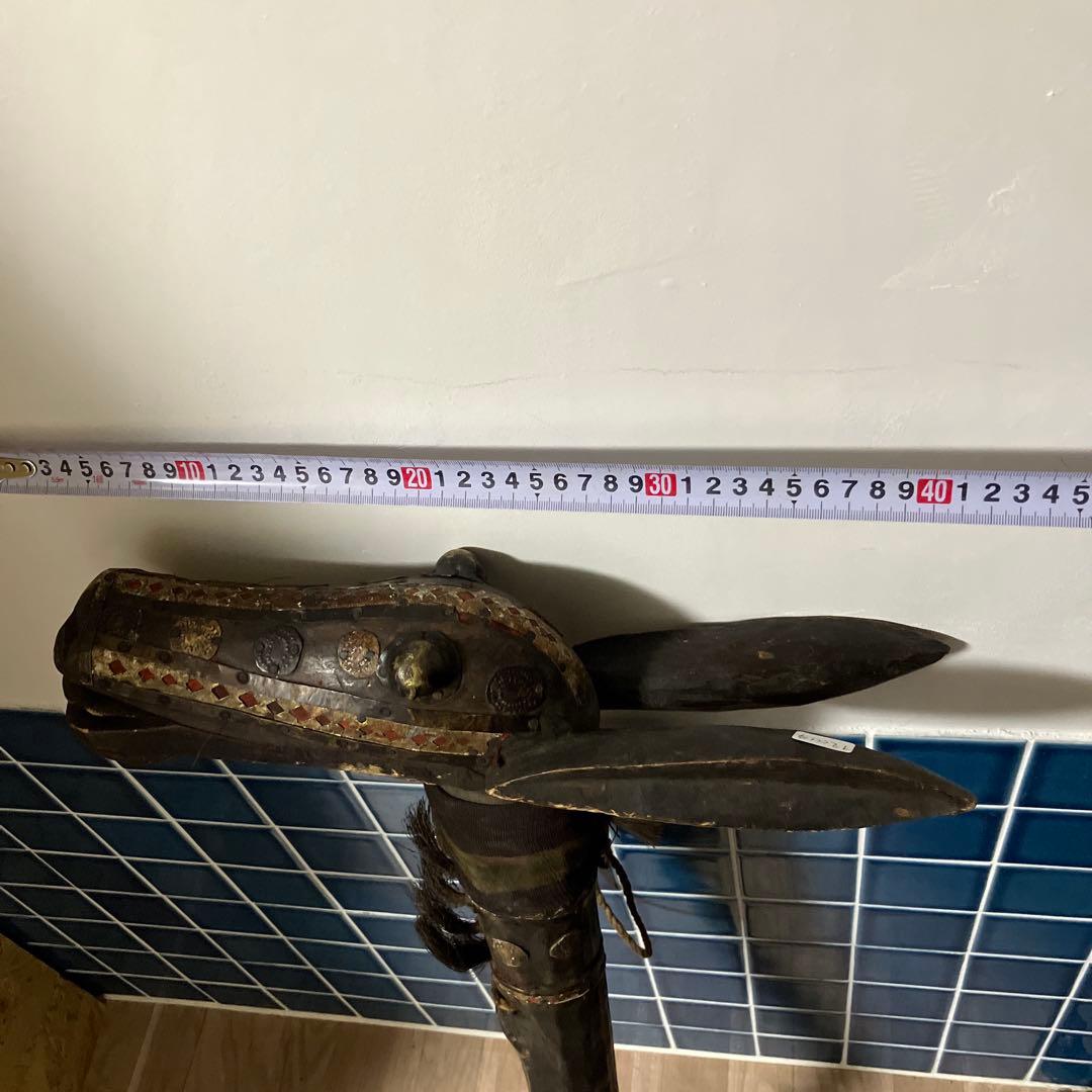 マリ共和国　木製馬のオブジェ