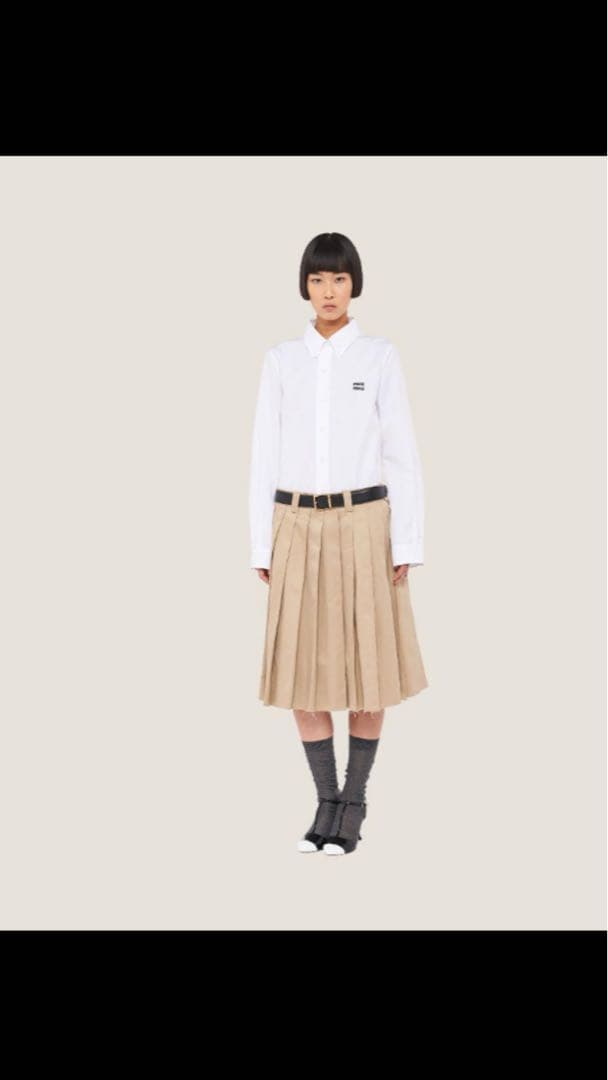 miumiu ポプリンシャツ 40