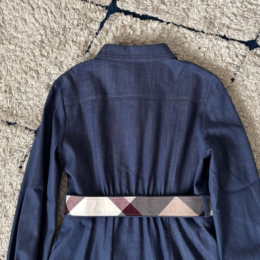 【極美品✨】ブルーレーベルクレストブリッジ　シャツワンピース　ベルト　チェック