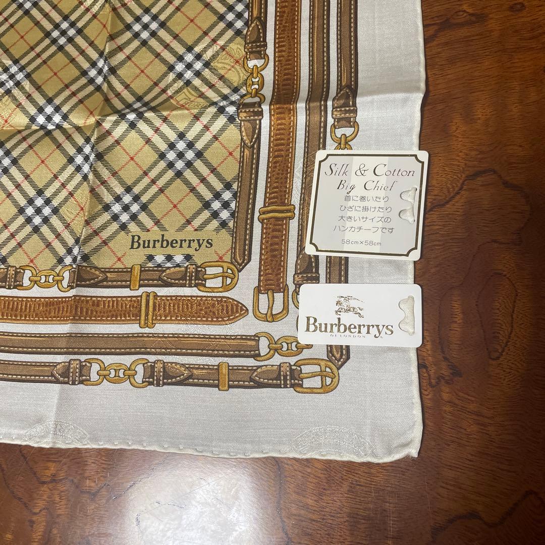 H*a様 Burberrys シルクコットンハンカチ 4色セット