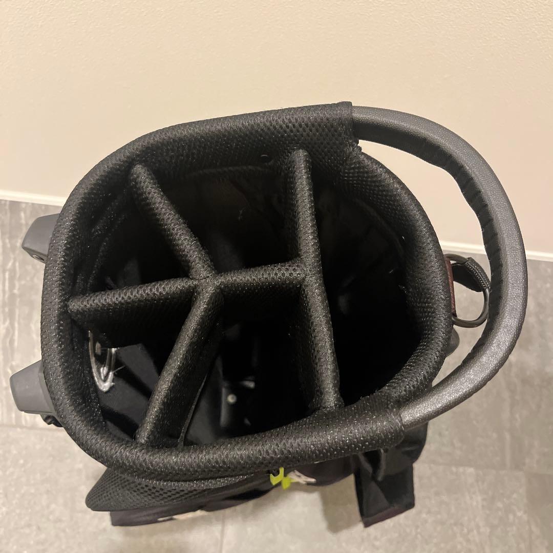 PEARLY GATES キャディバッグ スタンド付き ネイビー/グリーン