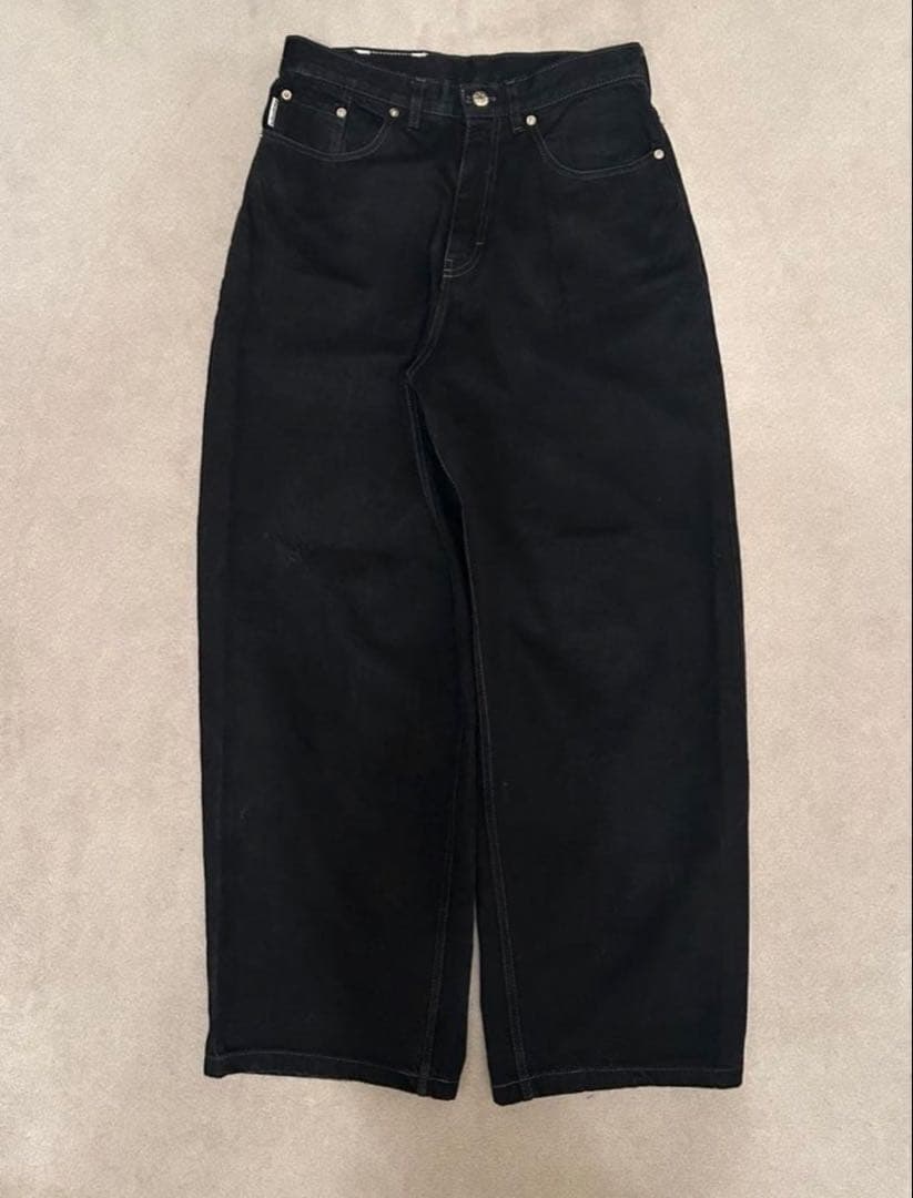 パンツ fadepants black baggy denim