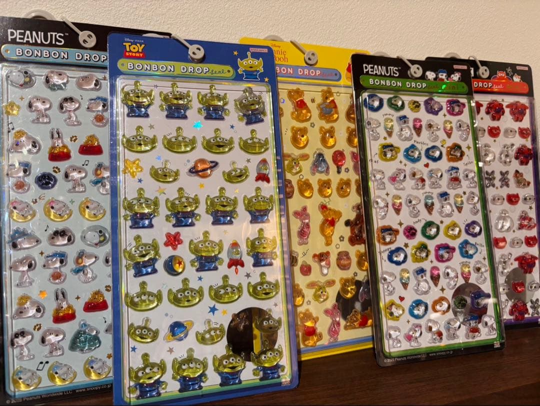 笑*福様 ボンボンドロップシール 5枚セット