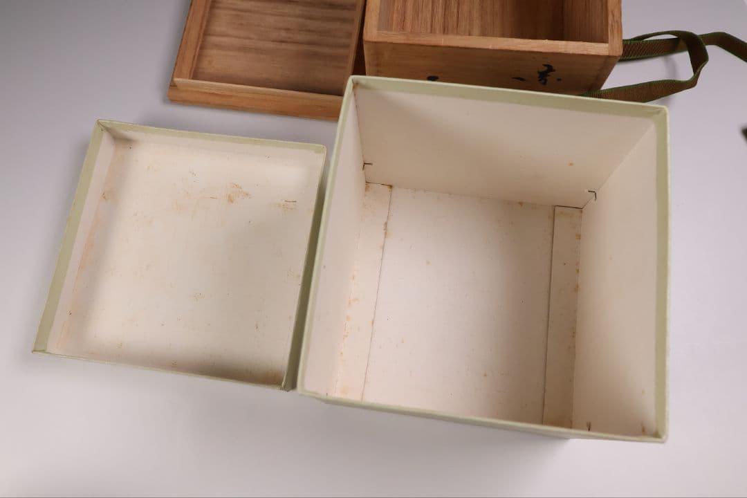 茶道具 二代 小川長楽 赤茶碗 共箱 共布 陶芸 陶器【MA914】