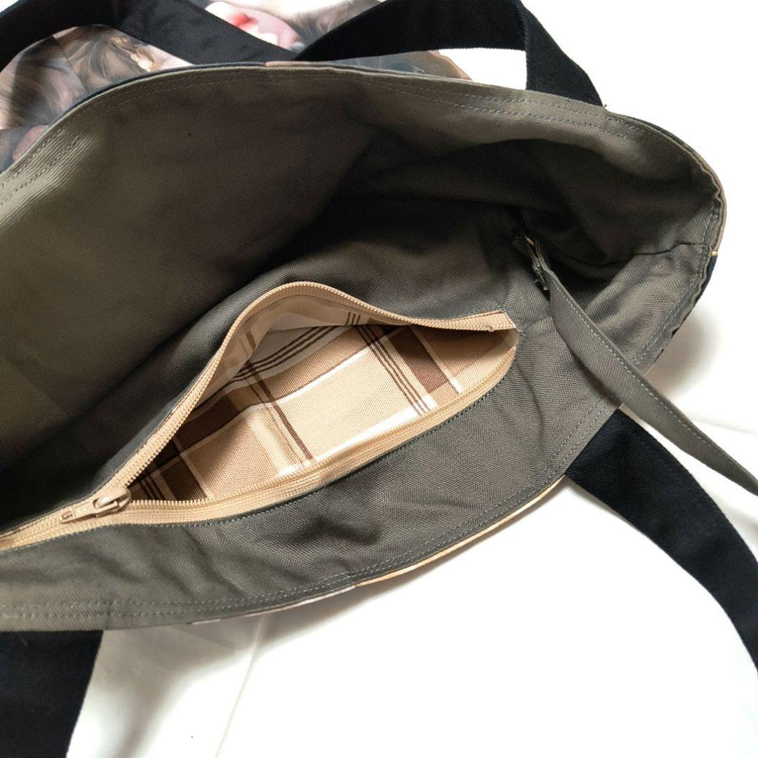 La luna様】ハンドメイドオーダー★女の子★フラットトートバッグ&巾着　5点