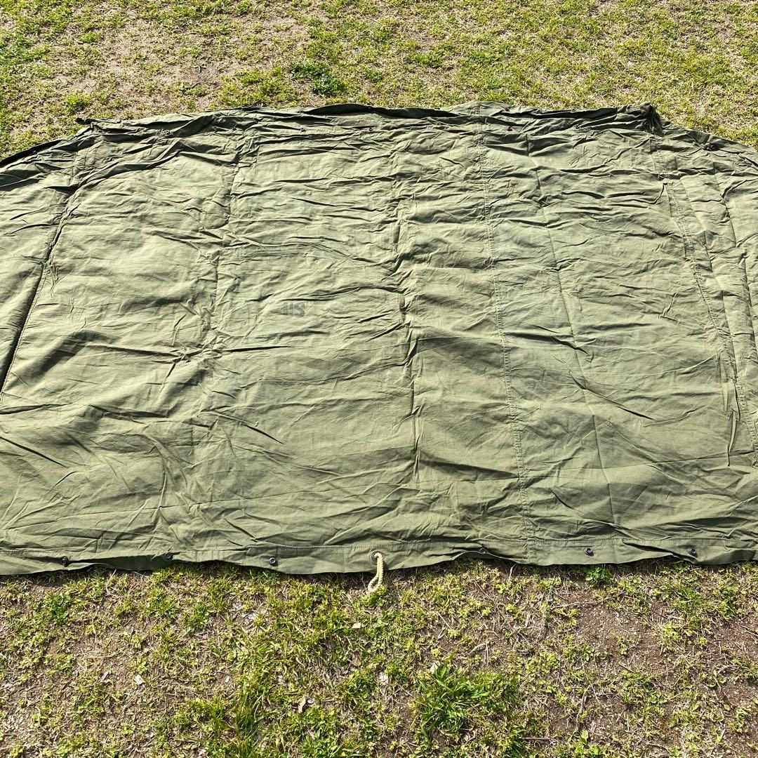 T*Ｏ様 USパップテント③　アメリカ軍　軍幕　 ハーフシェルター２枚　ポール・
