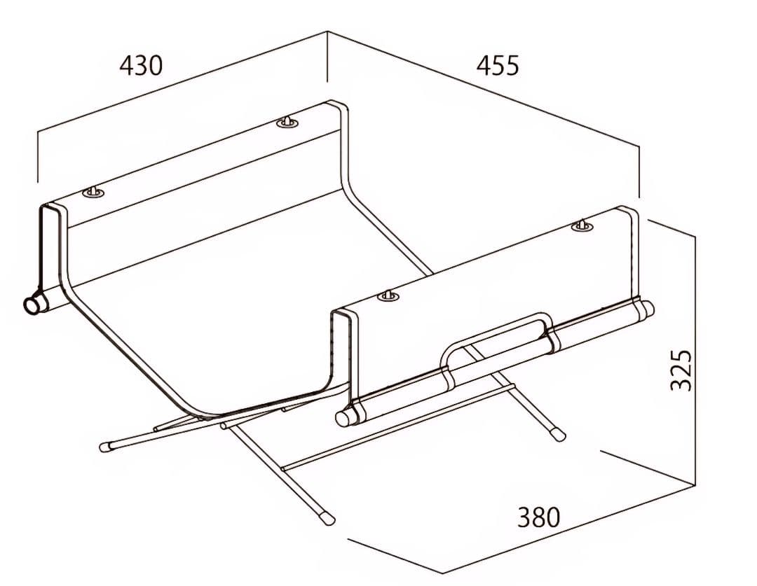 新品ハングアウト、スタッキングテーブル、フィールドラック、ログキャリースタンド
