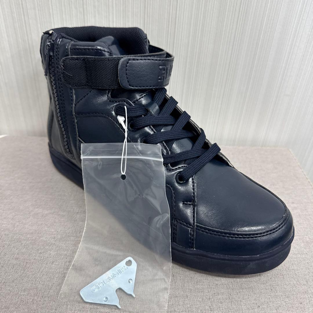 パーリーゲイツ　ハイカットスニーカー　ネイビー