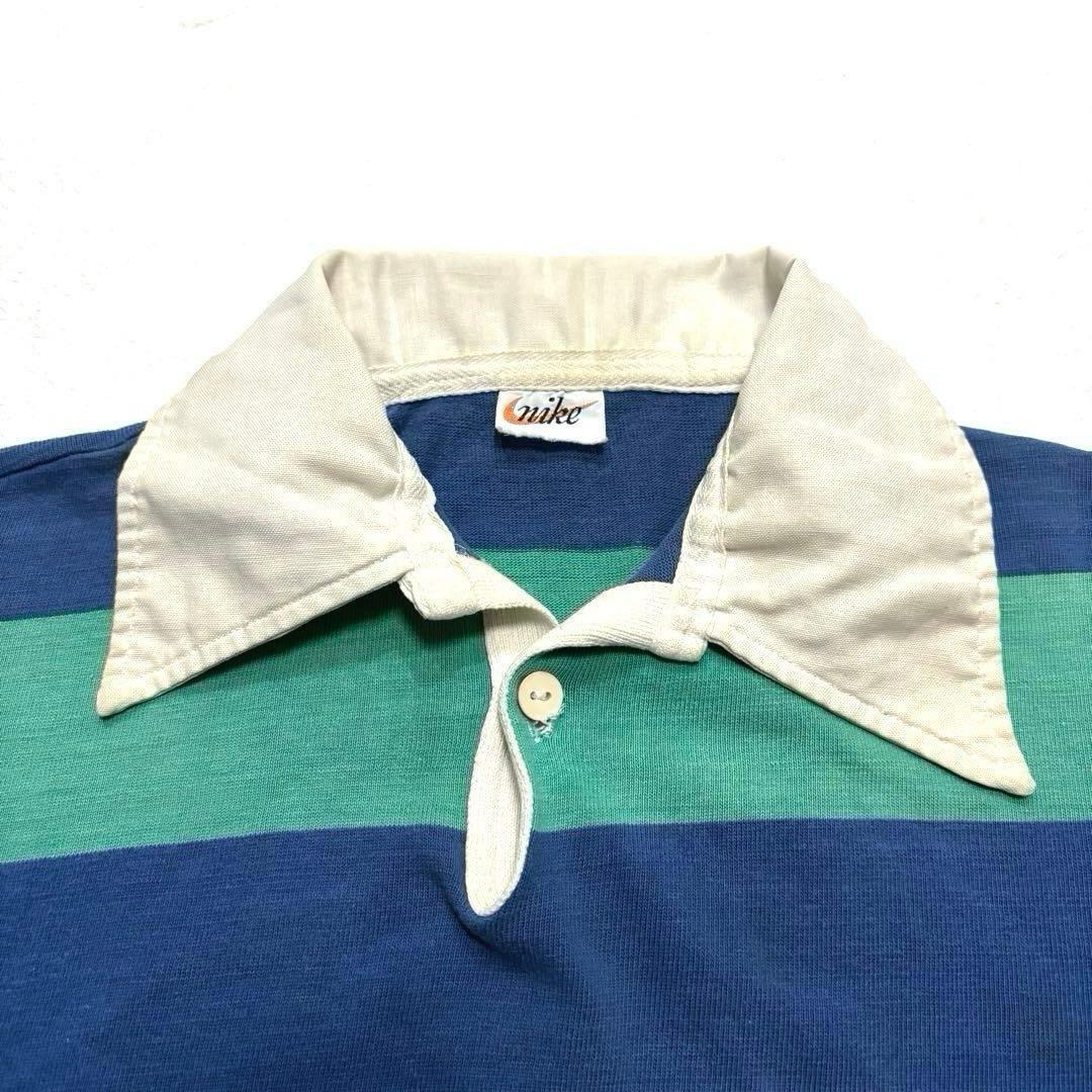 筆記体 最初期 70s NIKE ナイキ ラガーシャツ ビンテージ オリジナル