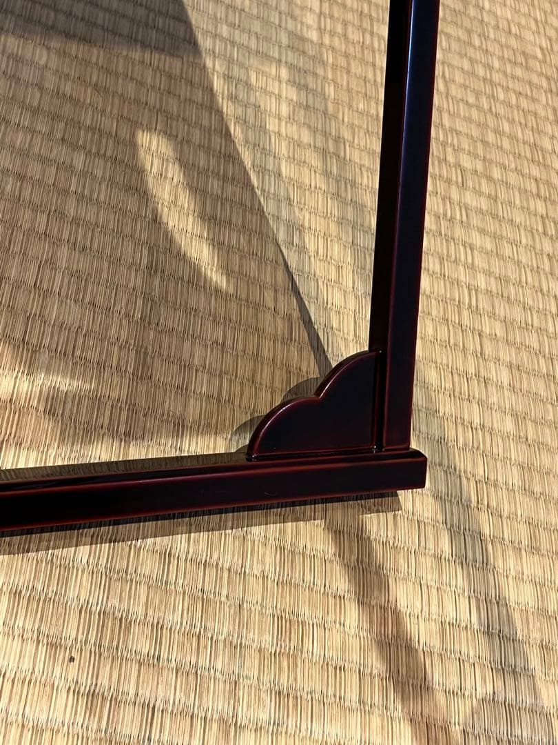 輪島塗 糸巻透し二重棚 共箱 炉・風炉用 茶道具