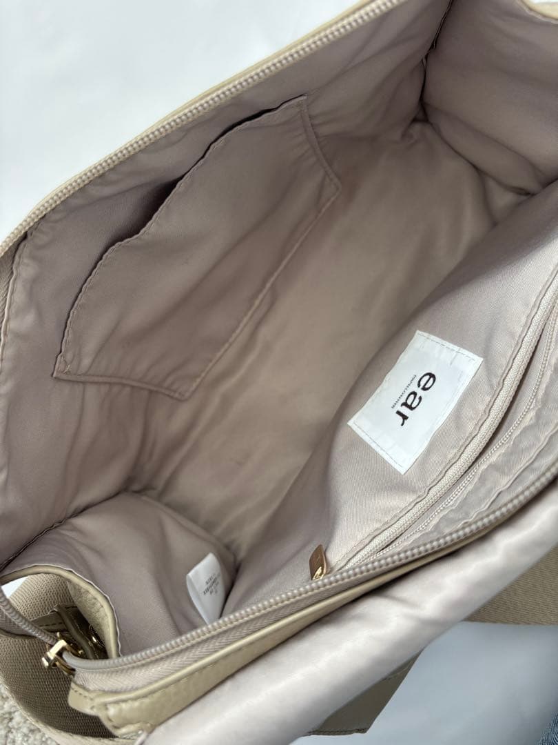 【美品 】ear PAPILLONNER ワイドテープ ショルダーバッグ レザー