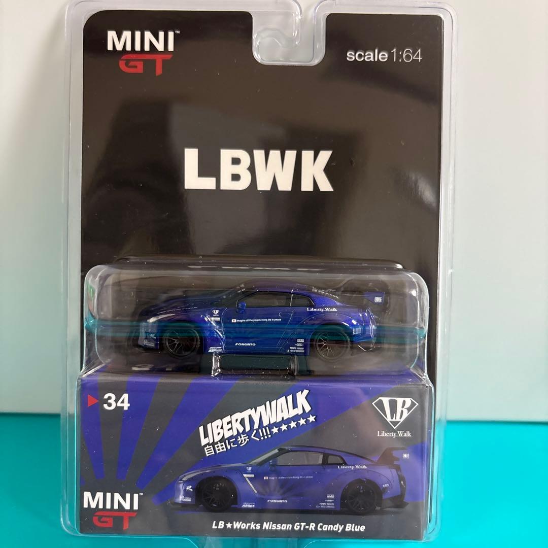 ミニカー MINI GT GT-R 35 Candy Blue