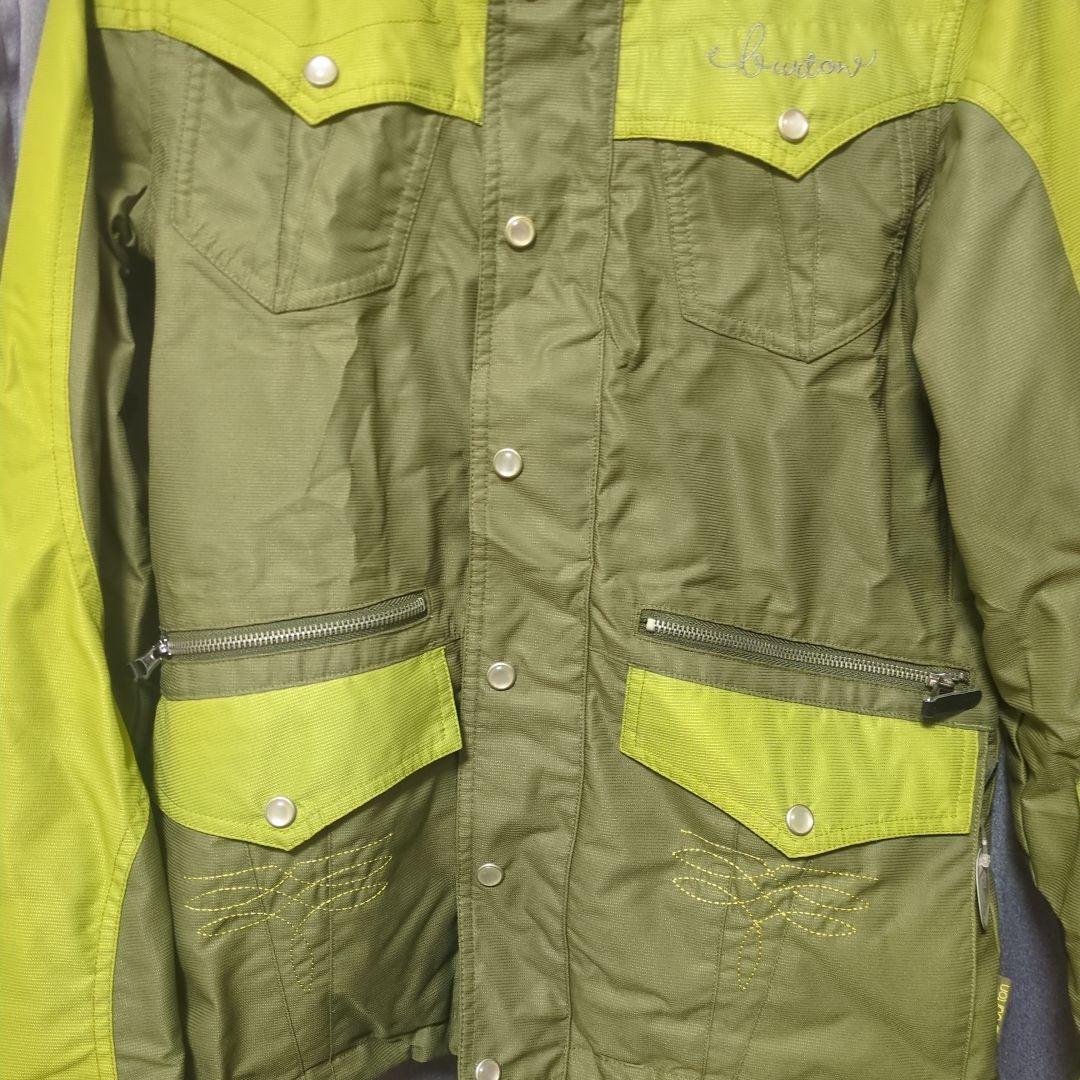 バートン　スノーボード用ウェア グリーン フード付き