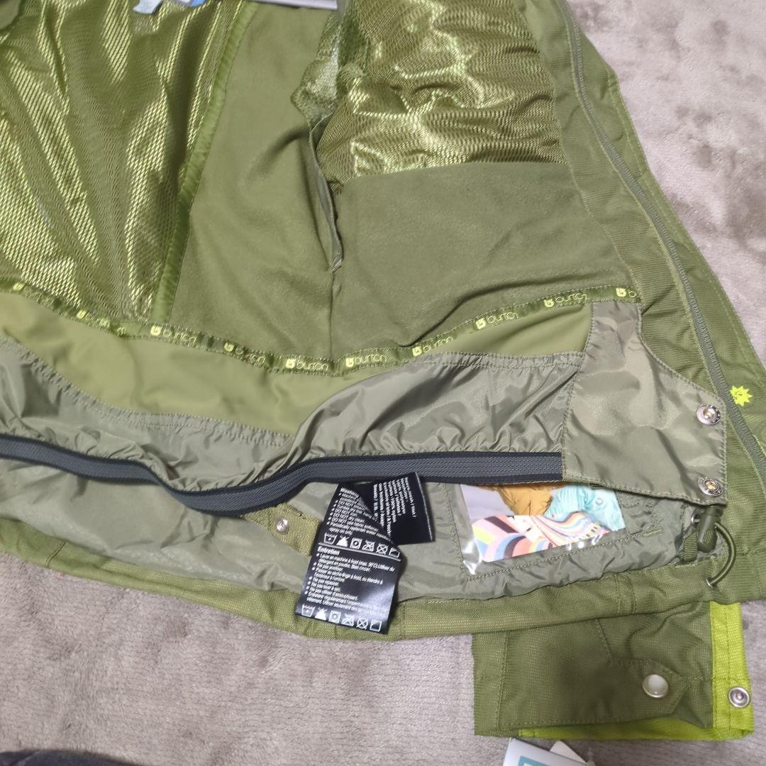 バートン　スノーボード用ウェア グリーン フード付き