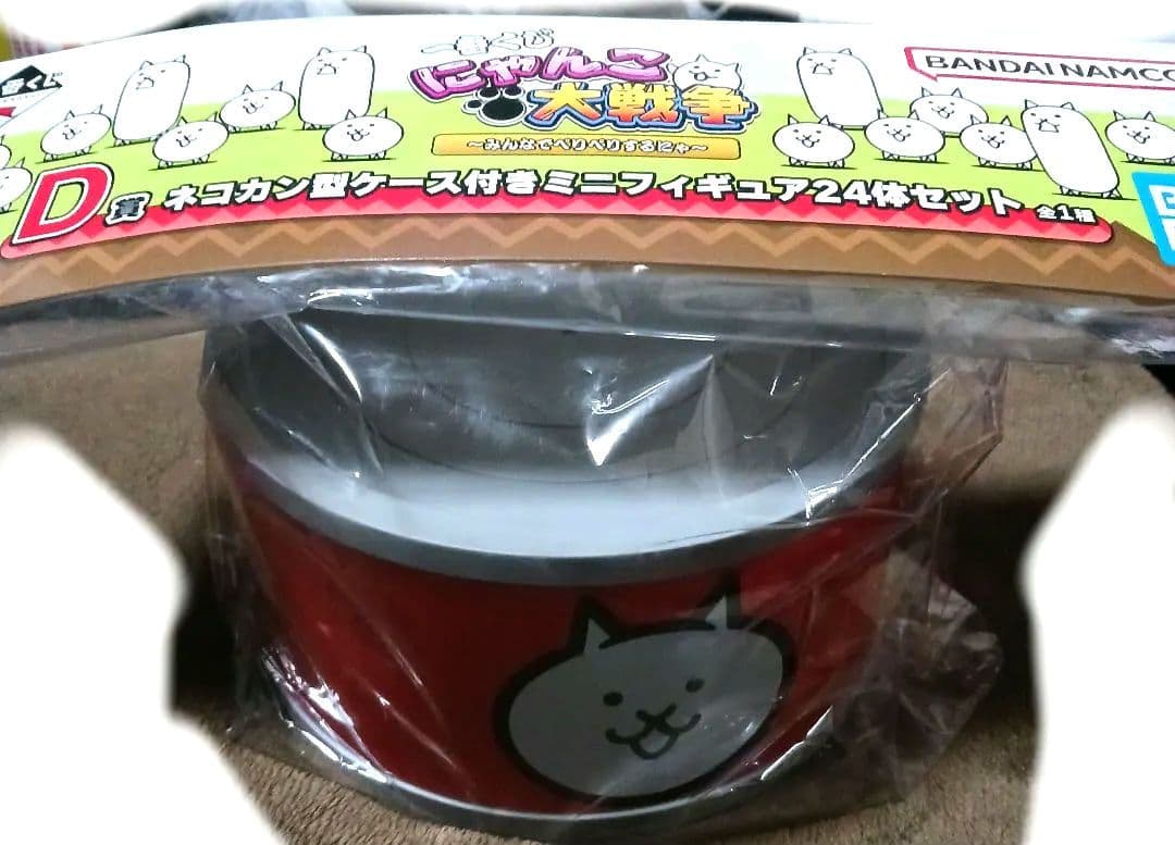 にゃんこ大戦争 一番くじ D賞 ネコカン型ケース付きミニフィギュア24体セット