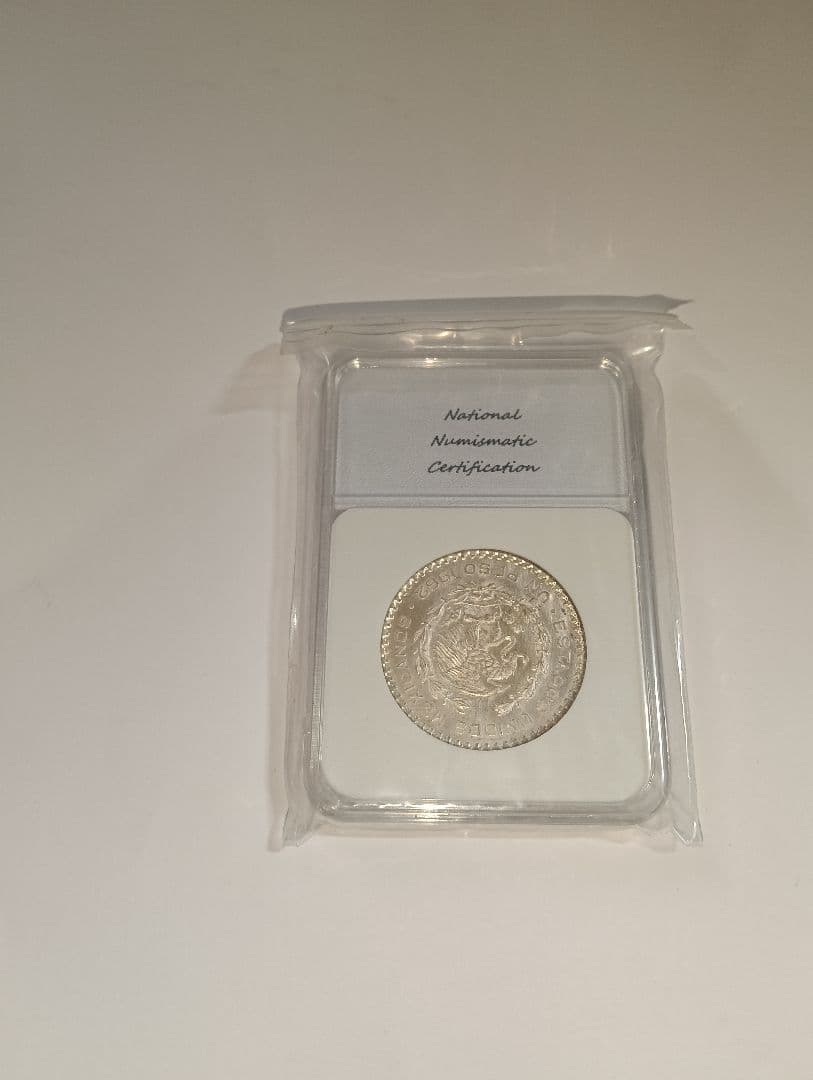 ☆激レア！☆1961 メキシコ シルバー 1ペソ PCGS MS7 スポットレス