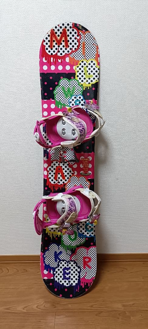 キッズスノーボード IGNIO 110cm ＆Kissmark ビンディング付