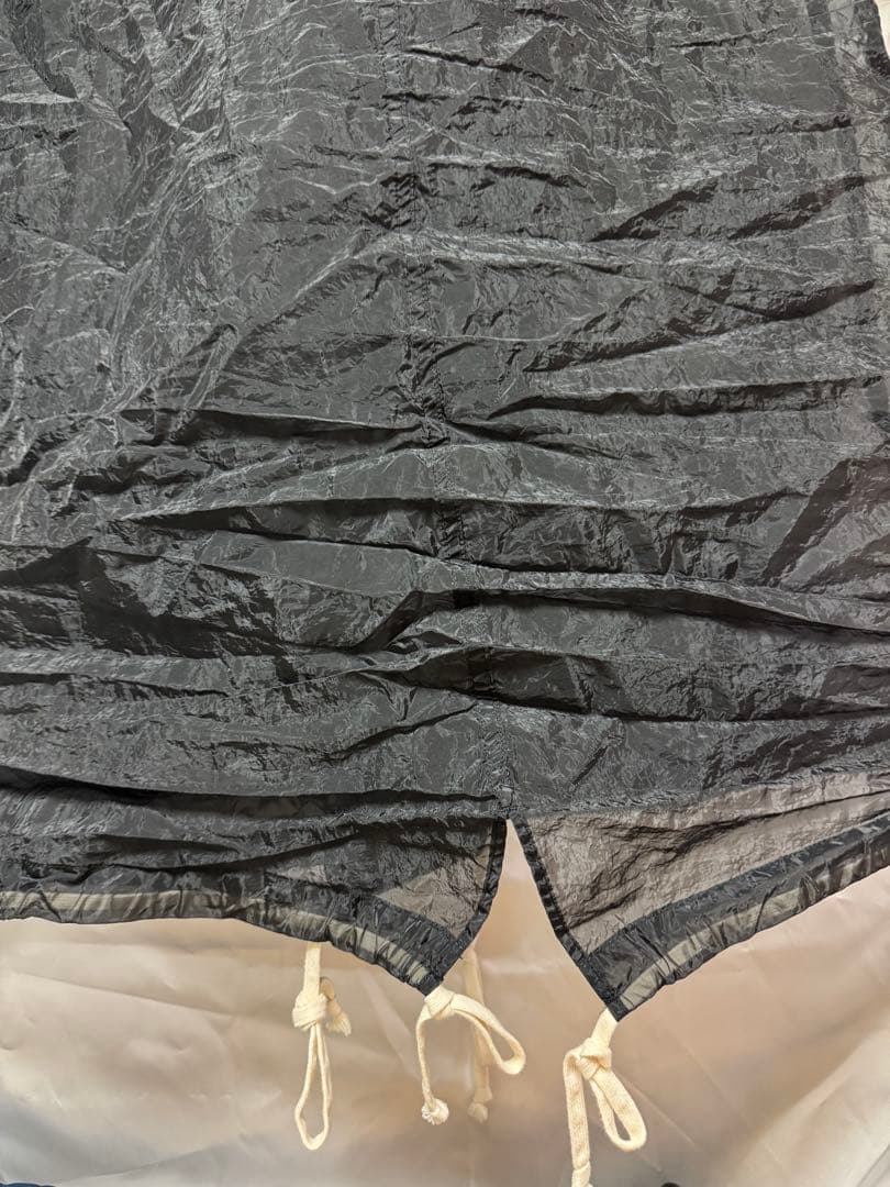 BLACK COMME des GARCONS シースルーモッズコート　XL