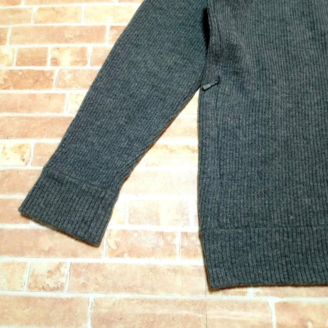 モンベル ミッテルレギ フルジップセーター 　グレー　メンズL