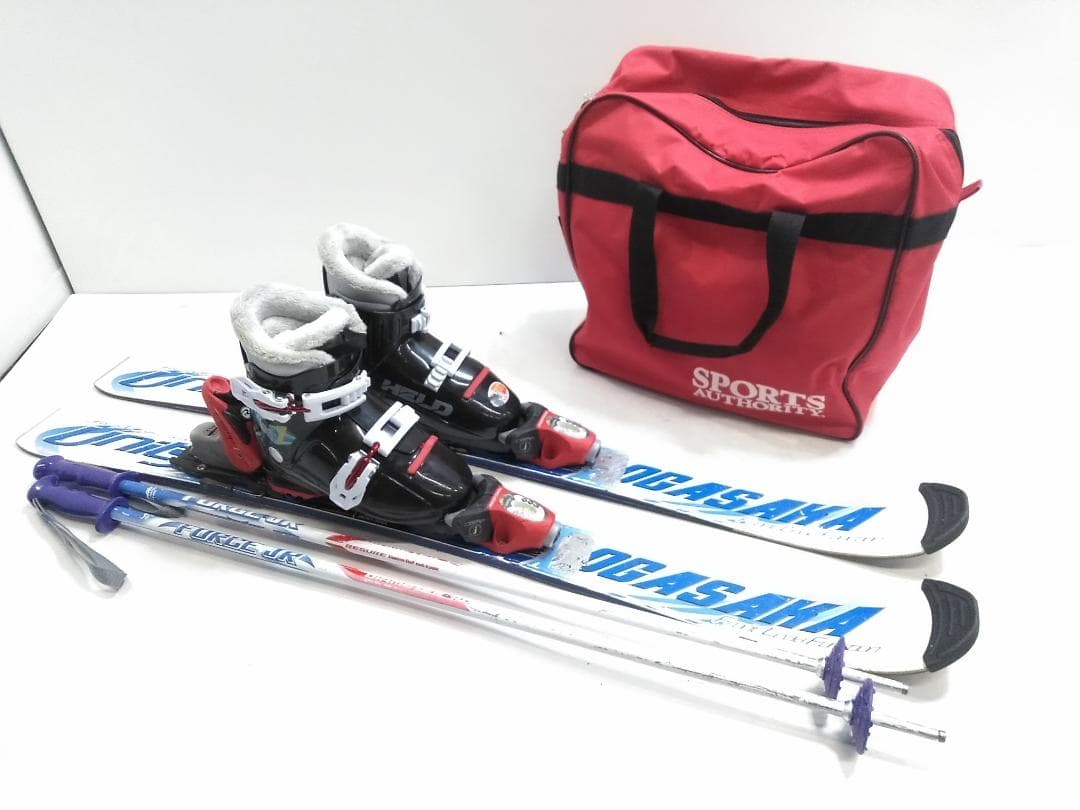 キッズ ジュニアスキー4点セット オガサカ 100cm ブーツ 20cm ◇