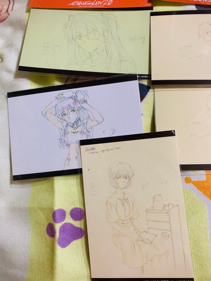 エヴァ 新劇場版 破 ポストカード 原画 アスカ　レイ