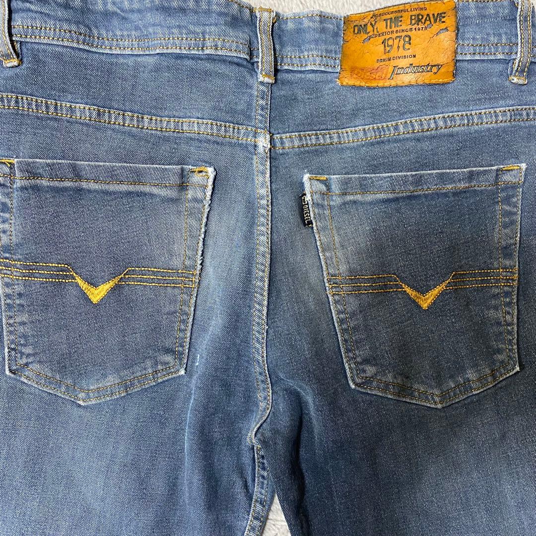 て*ら様 DIESEL ディーゼル ストレートデニム ジーンズW32総丈98cm