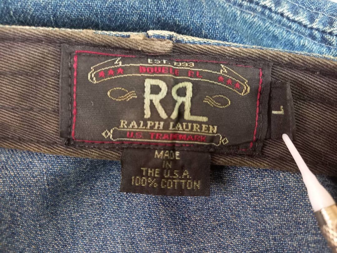 RRL　デニム　ワークキャップ　三ツ星タグ　ジャケット　キャップ　ベルト
