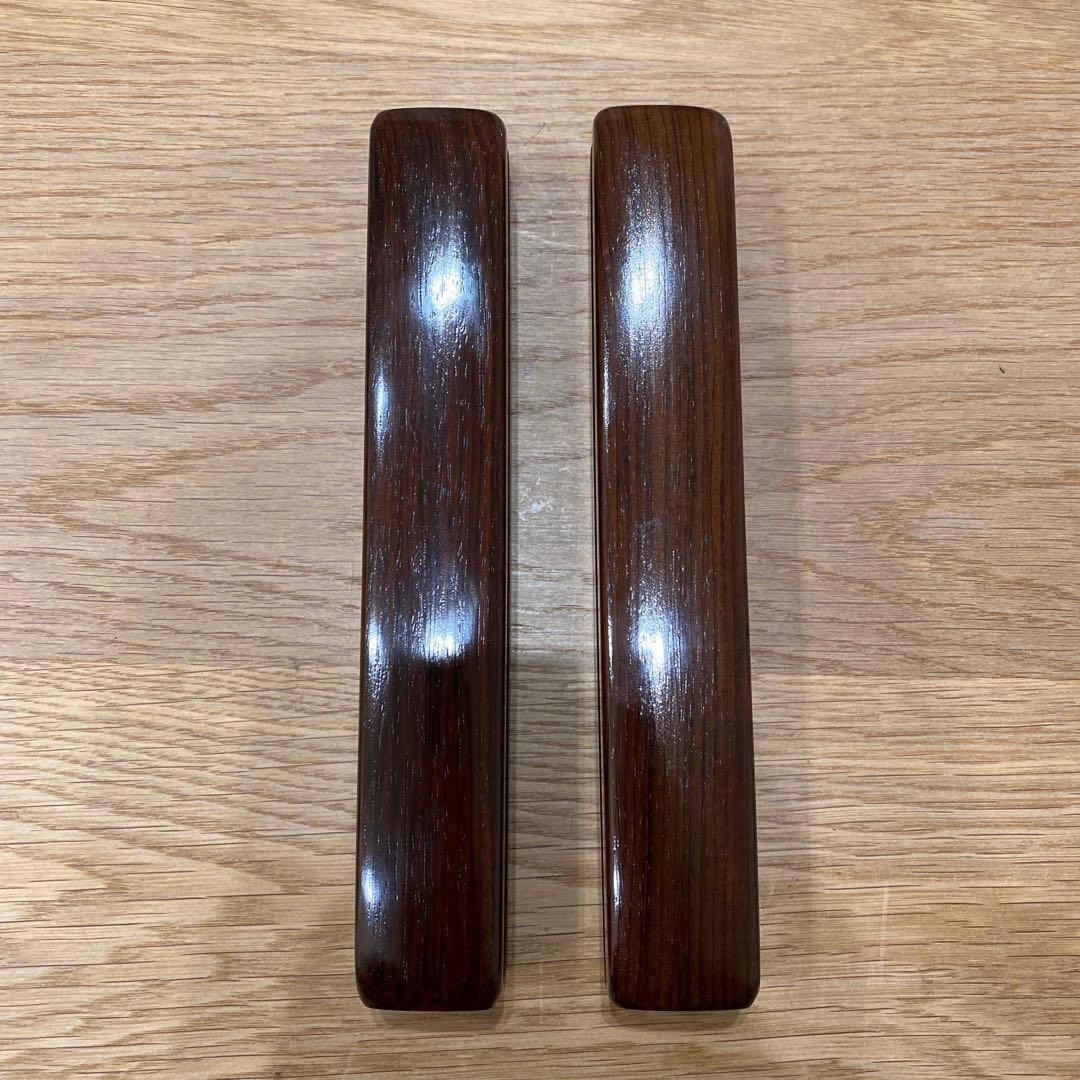 拍子木　紫檀　６.５寸(19.5cm)