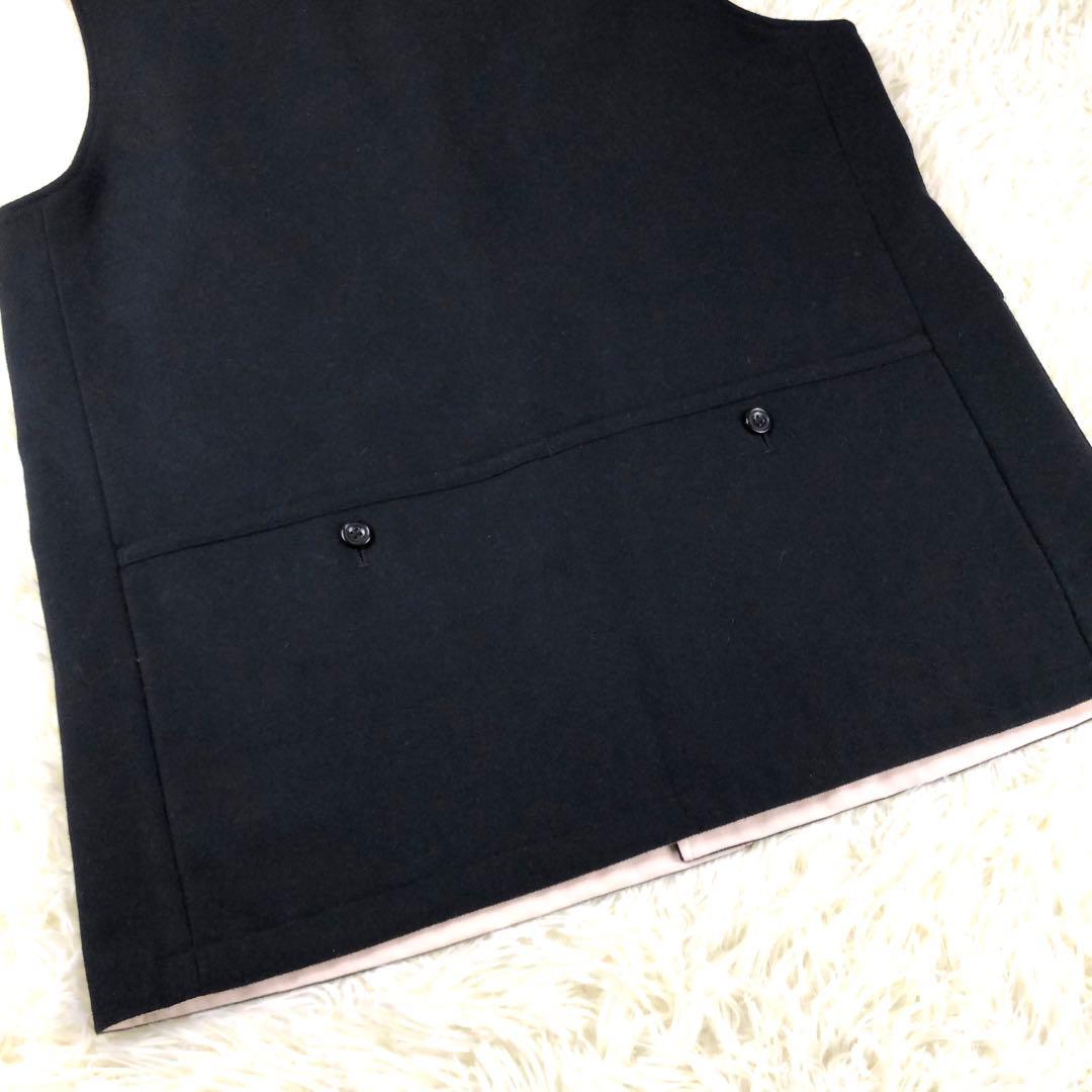 美品* tilt The authentics セーブル混 リバーシブル ベスト