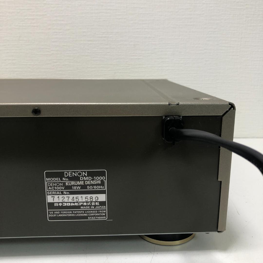 送料込 デノン DMD-1000 MDレコーダー 説明書 リモコン付 オーディオ